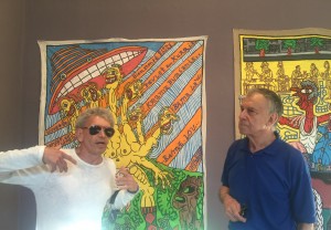 Robert Combas & Yvon Lambert au musée de Vence, juin 2016