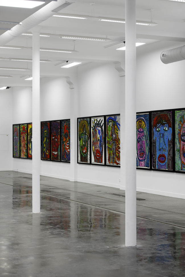 Robert Combas - Affiche originale d'exposition - Labyrinthe
