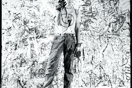 Robert Combas atelier Malakoff, 1987