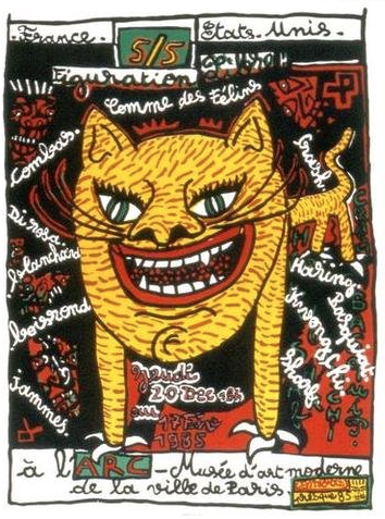 Un chat à l'art